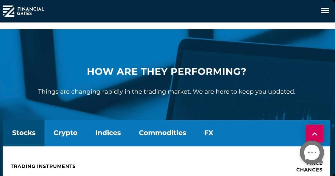 FinancialGates trading instruments