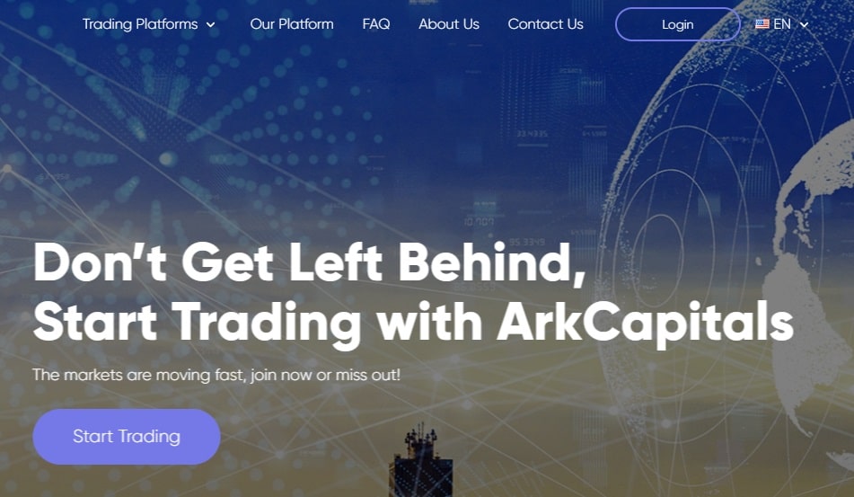 Ark Capitals website