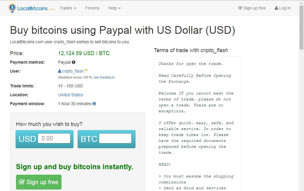 convert bitcoins to paypal