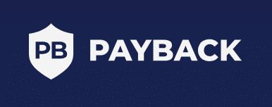 PayBack logo in white on a dark-blue background