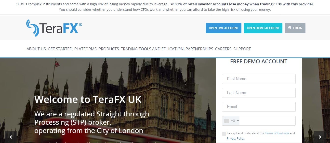 TeraFX website